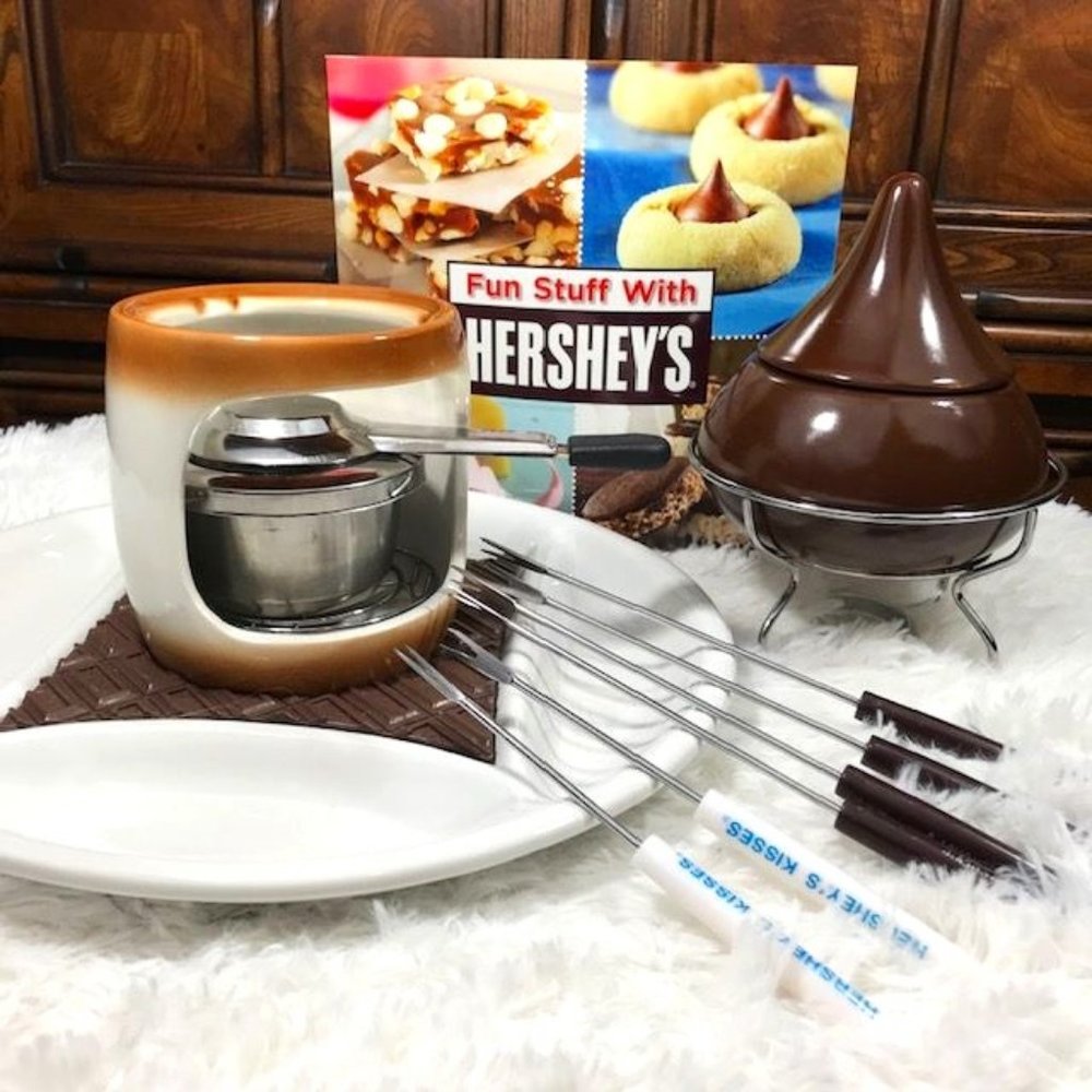 Hershey's S'Mores Maker Hershey's Kisses Dessert Fondue & Hershey's Recipe Book